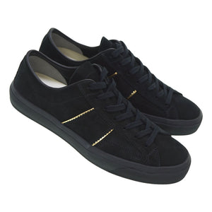 未使用 トムフォード スニーカー スウェード ブラック サイズ9 黒0033【中古】TOM FORD メンズ