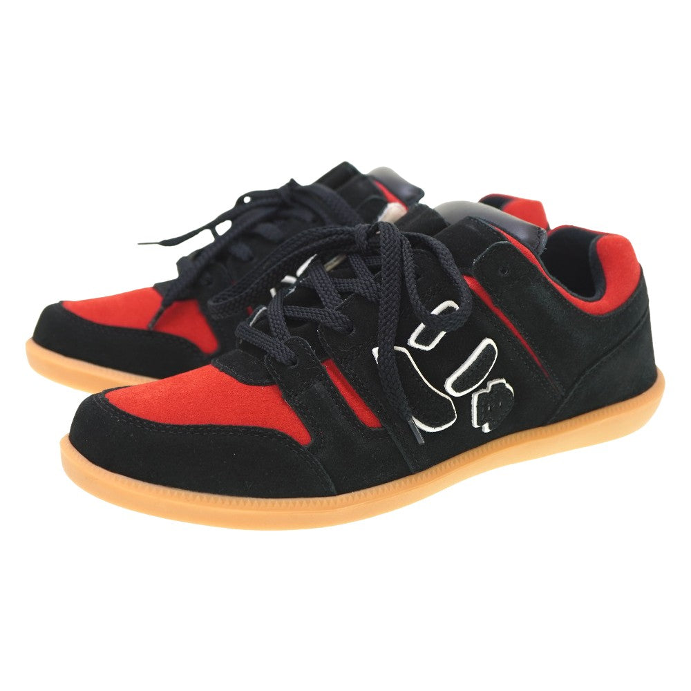 未使用 サンガッチョ にゅ～ず 手作り運動靴 スニーカー スウェード 27.0 レッド 0034【中古】Sangacio メンズ