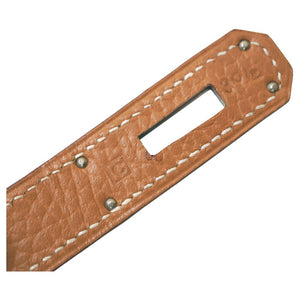 美品 エルメス バーキン35 アルデンヌ ナチュラル シルバー金具 □C刻印 ハンドバッグ 0037【中古】HERMES