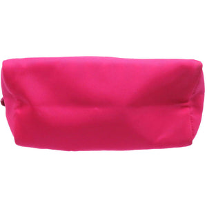 プラダ 1NE693 ポーチ ナイロン ストラップ付ポーチ ピンク 三角プレート バッグ【中古】PRADA