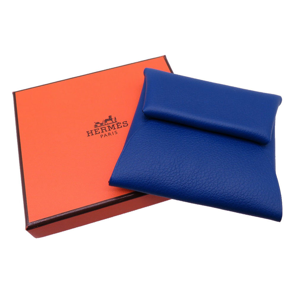 未使用 エルメス バスティア エバーカラー ブルーアガット U刻印(2022年製) コインケース 小銭入れ 財布 青 0062 【中古】 HERMES