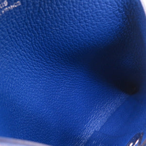 未使用 エルメス バスティア エバーカラー ブルーアガット U刻印(2022年製) コインケース 小銭入れ 財布 青 0062 【中古】 HERMES