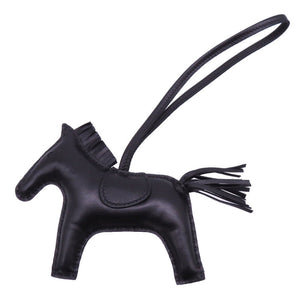 新品同様 エルメス ロデオMM ソーブラック アニョーミロ D刻印(2019年製) バッグチャーム 0067 【中古】 HERMES