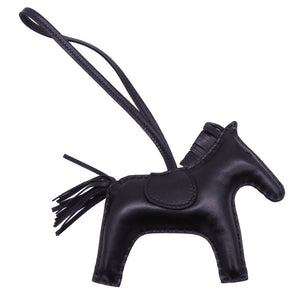 新品同様 エルメス ロデオMM ソーブラック アニョーミロ D刻印(2019年製) バッグチャーム 0067 【中古】 HERMES