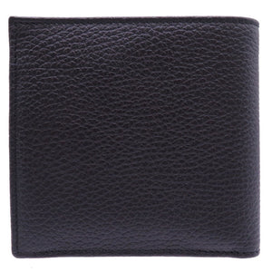 未使用 グッチ レザー ブラック 150405 二つ折り財布 財布 黒 0068 【中古】 GUCCI メンズ