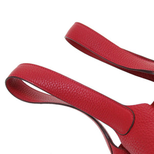 美品 エルメス ピコタンロックMM トリヨンクレマンス ルージュクー ゴールド金具 C刻印(2018年製) ハンドバッグ 赤 0069 【中古】 HERMES