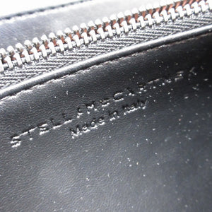 新品同様 ステラマッカートニー ファラベラ ブラック 黒 2つ折り長財布 財布 0074【中古】STELLA McCARTNEY