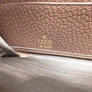 未使用 グッチ 701060 GGスプリーム ばなにゃ コラボ ベージュ ラウンドファスナー長財布 財布 0075【中古】GUCCI