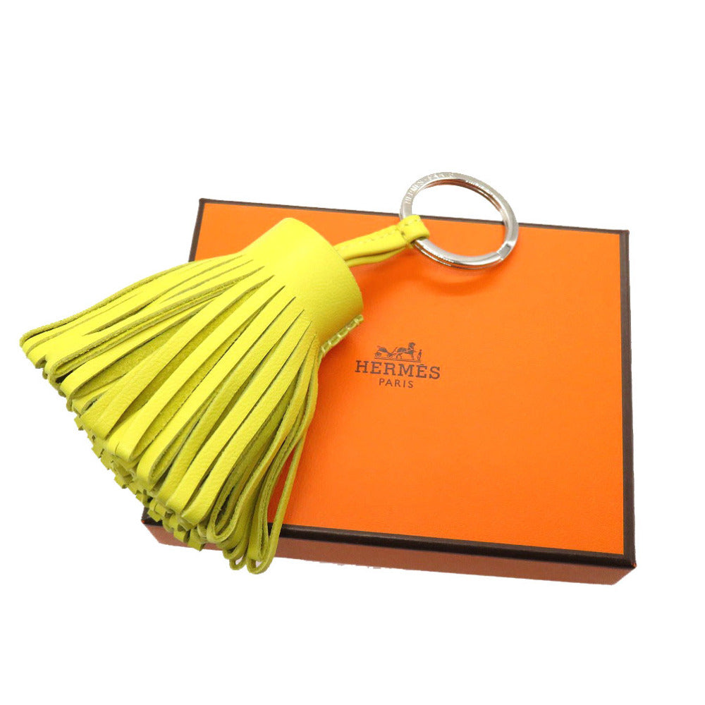 未使用 エルメス カルメン アミューミロ ライム キーホルダー バッグチャーム 0103 【中古】 HERMES