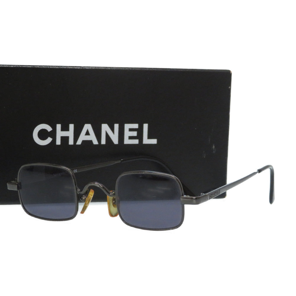 美品 シャネル スクエア サングラス 09615 94305 ブラック 黒 0041【中古】CHANEL