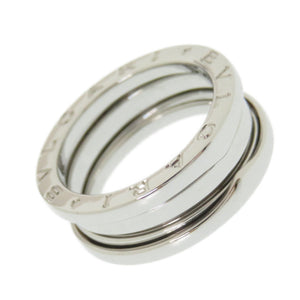 新品同様 SAランク 業者販売 ブルガリ B-ZERO1 2バンド #53 リング K18WG 750WG 13号 ホワイトゴールド 指輪 BVLGARI 2号店