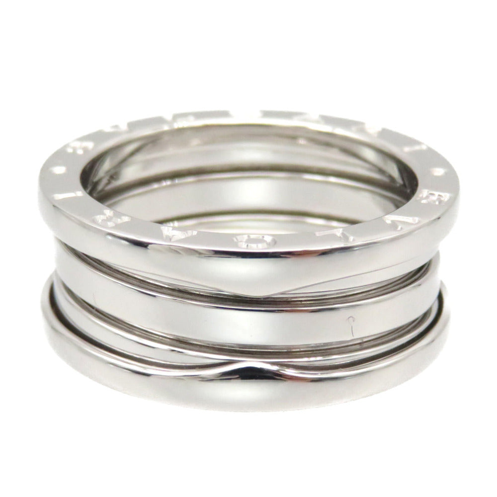 新品同様 SAランク 業者販売 ブルガリ B-ZERO1 3バンド #53 リング K18WG 750WG ホワイトゴールド 指輪 BVLGARI 2号店 ビーゼロワン