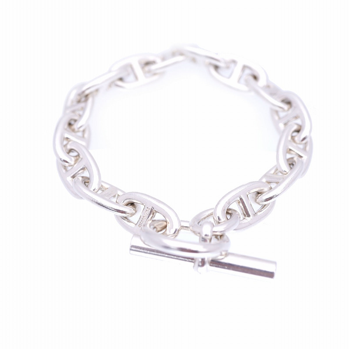 エルメス シェーヌダンクル GM 15コマ ブレスレット シルバー925 アクセサリー 0186【中古】HERMES メンズ
