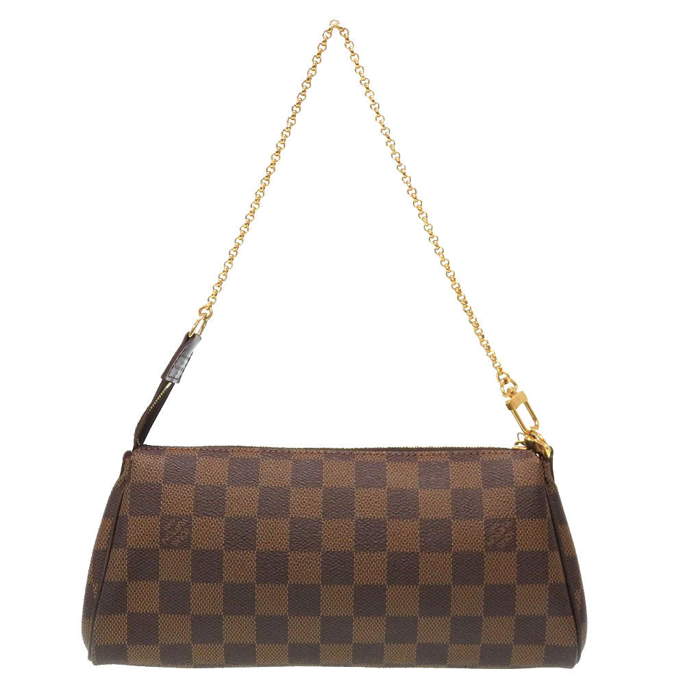 Aランク 美品 ルイ ヴィトン エヴァ ダミエ エベヌ N55213 2WAY ハンドバッグ ショルダーバッグ 業者販売 バッグ LV LOUIS VUITTON