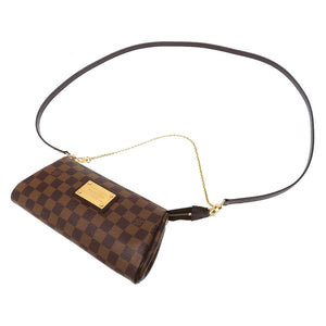 ABランク 割れなし ルイ ヴィトン エヴァ ダミエ エベヌ N55213 2WAY ハンドバッグ 業者販売 バッグ LV LOUIS VUITTON