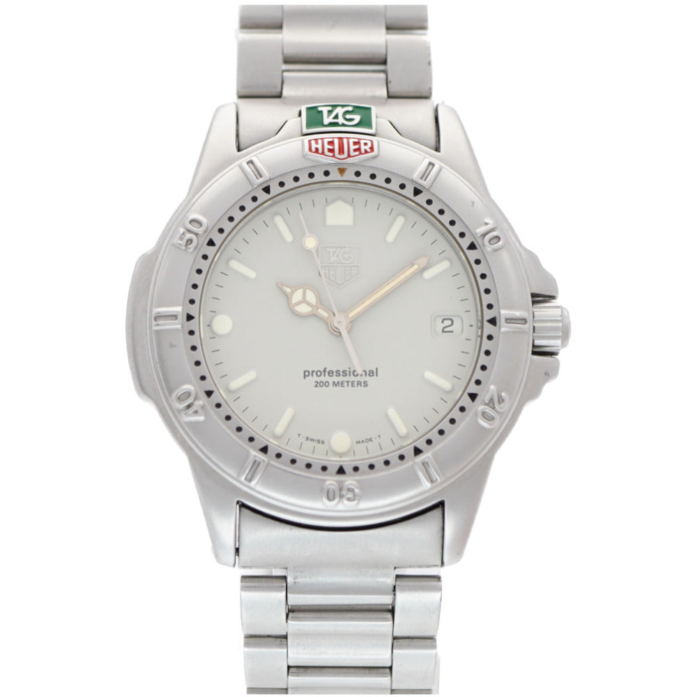 タグホイヤー 4000シリーズ プロフェッショナル 200M 999.706K クオーツ 腕時計 SS グレー文字盤 0019【中古】TAG HEUER メンズ