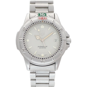 タグホイヤー 4000シリーズ プロフェッショナル 200M 999.706K クオーツ 腕時計 SS グレー文字盤 0019【中古】TAG HEUER メンズ