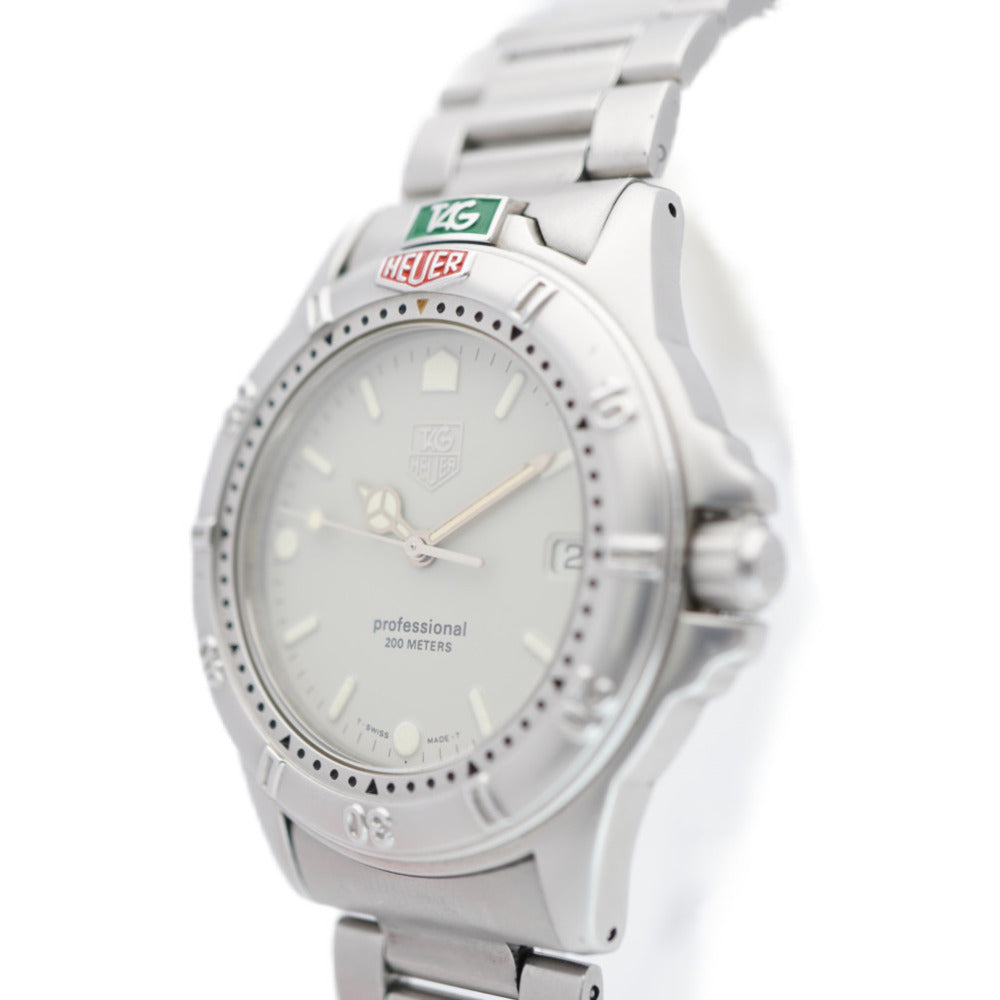 タグホイヤー 4000シリーズ プロフェッショナル 200M 999.706K クオーツ 腕時計 SS グレー文字盤 0019【中古】TAG HEUER メンズ