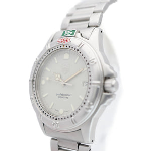 タグホイヤー 4000シリーズ プロフェッショナル 200M 999.706K クオーツ 腕時計 SS グレー文字盤 0019【中古】TAG HEUER メンズ