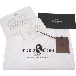 新品同様 コーチ エイプ ショルダーバッグ PVC/レザー グリーン 緑 0028【中古】COACH