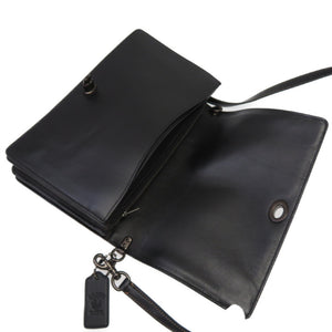 新品同様 コーチ エイプ ショルダーバッグ PVC/レザー グリーン 緑 0028【中古】COACH