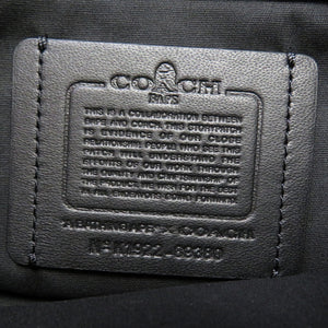 新品同様 コーチ エイプ ショルダーバッグ PVC/レザー グリーン 緑 0028【中古】COACH