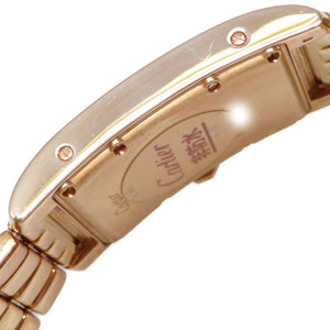 カルティエ タンクアメリカン 金無垢 K18YG(750YG) W26009C9 クオーツ 腕時計 スモールセコンド オフホワイト文字盤 0034【中古】CARTIER メンズ