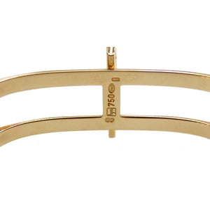 カルティエ タンクアメリカン 金無垢 K18YG(750YG) W26009C9 クオーツ 腕時計 スモールセコンド オフホワイト文字盤 0034【中古】CARTIER メンズ