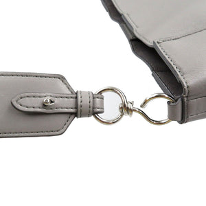 美品 ステラマッカートニー ステラロゴ ミニクロスボディ ポリウレタン ポリエステル シルバー金具 グレー ショルダーバッグ 0010【中古】STELLA McCARTNEY