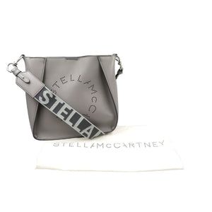 美品 ステラマッカートニー ステラロゴ ミニクロスボディ ポリウレタン ポリエステル シルバー金具 グレー ショルダーバッグ 0010【中古】STELLA McCARTNEY