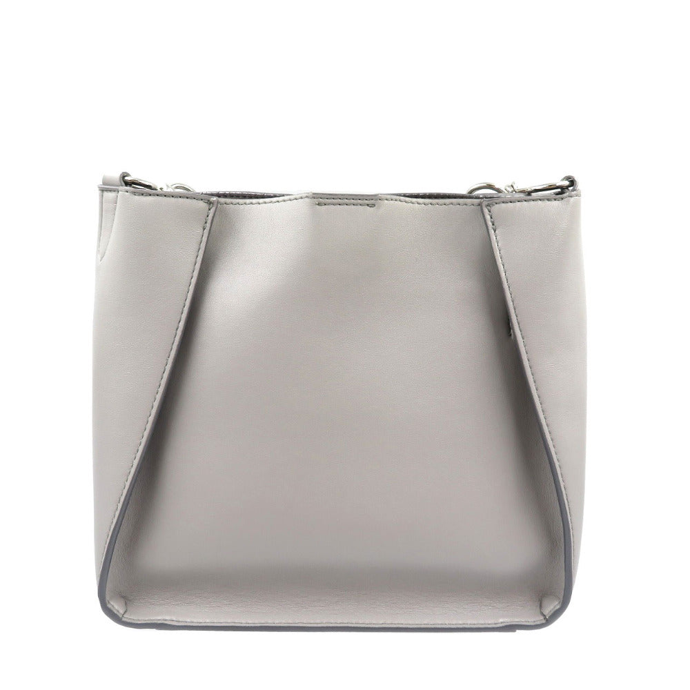 美品 ステラマッカートニー ステラロゴ ミニクロスボディ ポリウレタン ポリエステル シルバー金具 グレー ショルダーバッグ 0010【中古】STELLA McCARTNEY