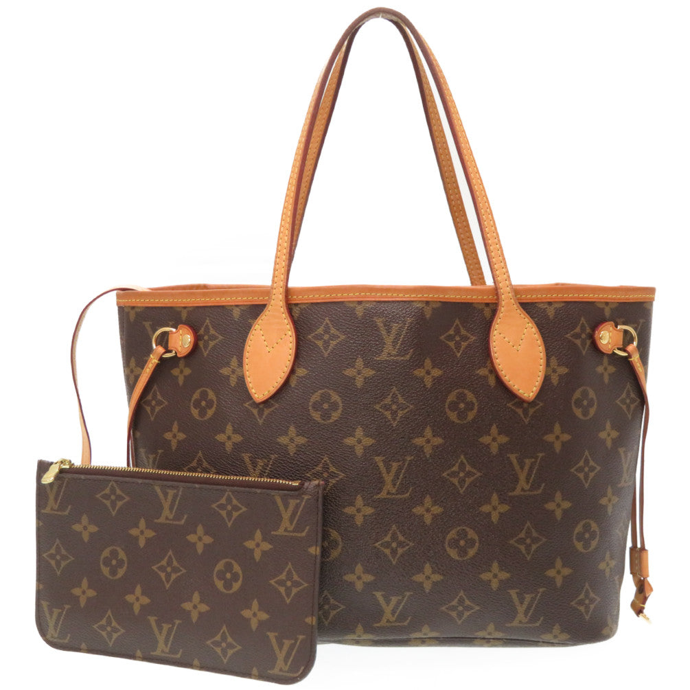 Bランク 割れなし 業者販売 モノグラム ネヴァーフルPM ルイ ヴィトン M41000 ポーチ付 トートバッグ LV LOUIS VUITTON 2号店