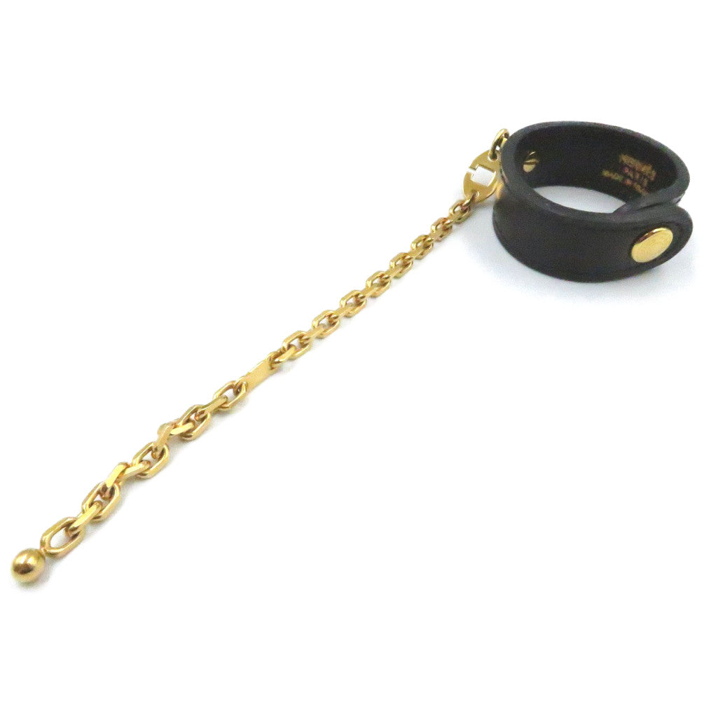 新品同様 エルメス グローブホルダー ボックスカーフ ブラック ゴールド金具 0157【中古】HERMES