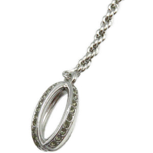 美品 バーバリーズ ヴィンテージ ストーン シルバー メッキ ネックレス アクセサリー 0225 【中古】 BURBERRY バーバリー