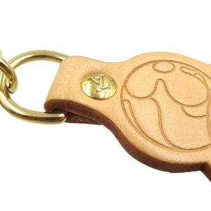 美品 ルイヴィトン ポルトクレ・パンダ 村上隆 コラボ M62637 キーホルダー ベージュ レザー LV 0211 【中古】LOUIS VUITTON