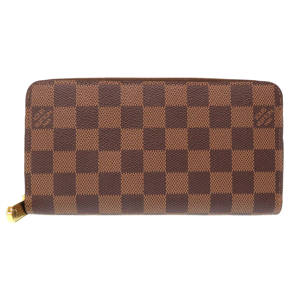 Aランク 業者販売 ルイ ヴィトン ダミエ 新型 ジッピーウォレット N41661 ラウンドファスナー 長財布 財布 LV 0001 LOUIS VUITTON