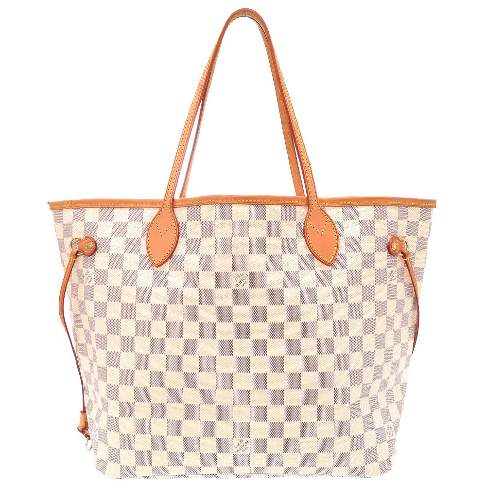 ABランク 割れなし 業者販売 旧型 ネヴァーフルMM ダミエ アズール ルイ ヴィトン N51107 トートバッグ バッグ LV LOUIS VUITTON 2号店