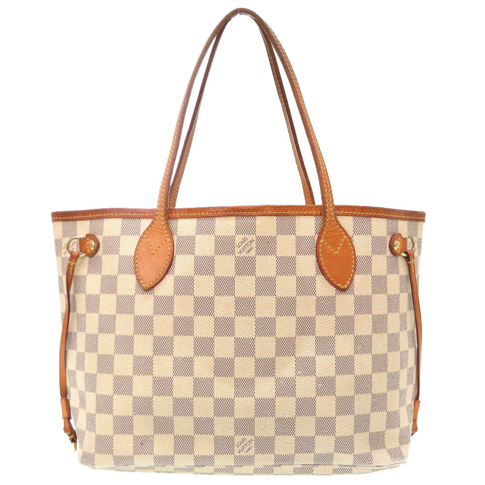 Dランク 業者販売 旧型 ネヴァーフルPM ダミエ アズール ルイ ヴィトン N51110 トートバッグ バッグ LV LOUIS VUITTON