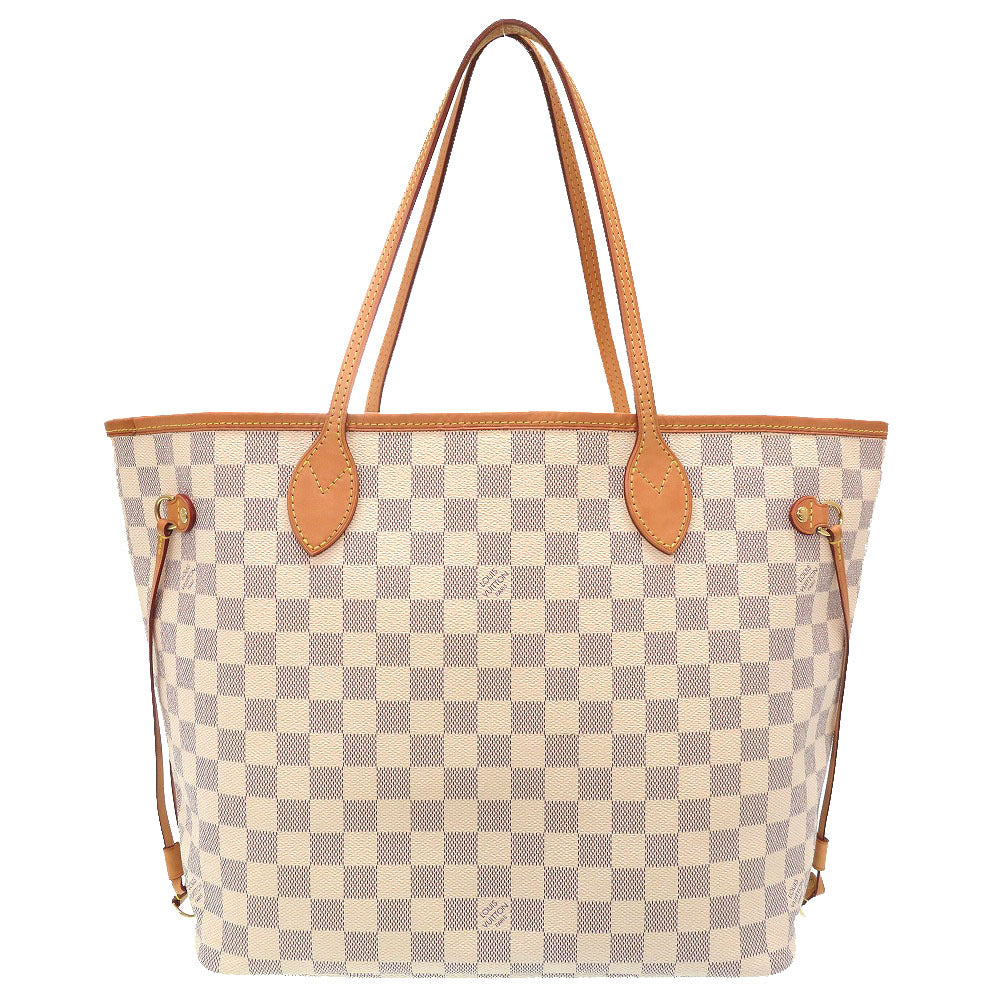 ABランク ヤケあり 業者販売 新型 ネヴァーフルMM ポーチなし ダミエ アズール ルイ ヴィトン N41361 トートバッグ バッグ LOUIS VUITTON