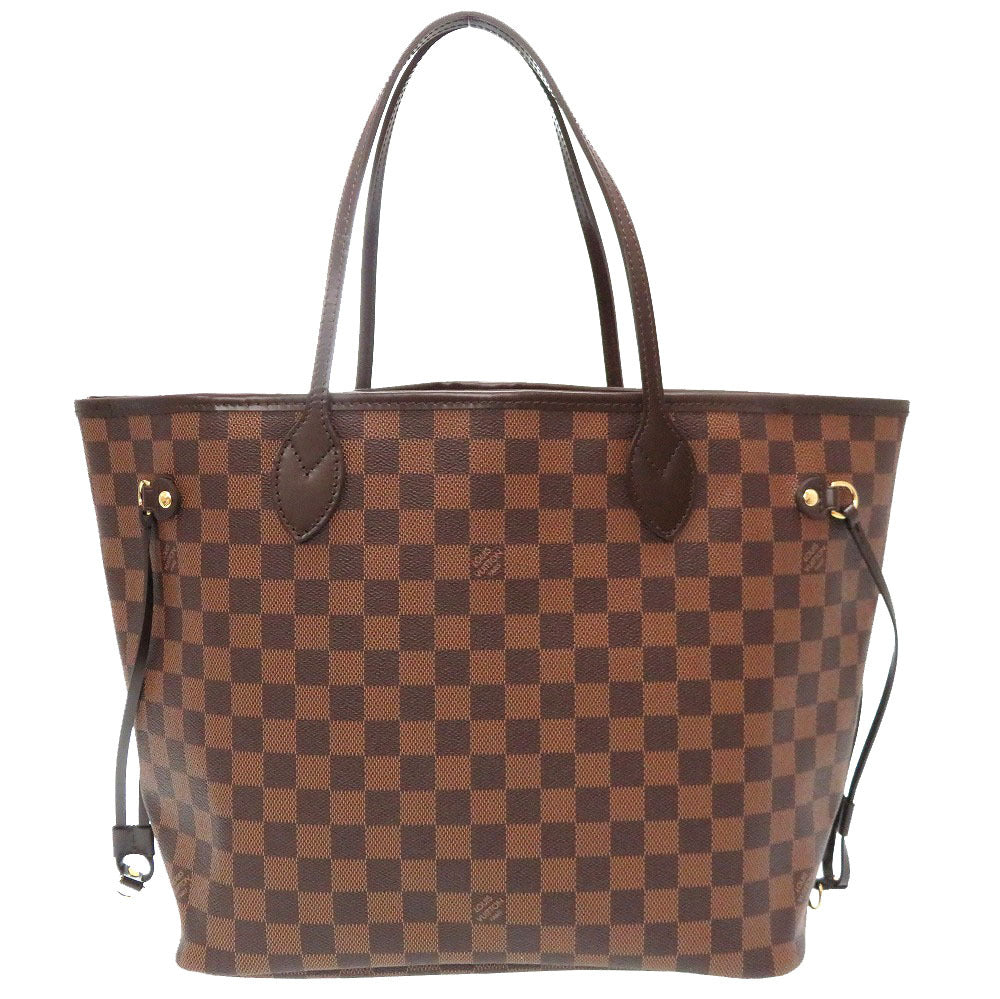 SAランク 業者販売 新型 ネヴァーフルMM ポーチ付 ダミエ ルイ ヴィトン N41358 トートバッグ バッグ LV LOUIS VUITTON