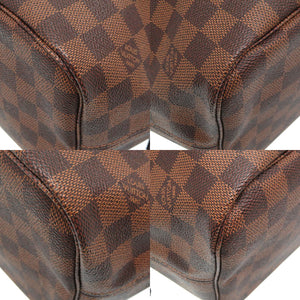 SAランク 業者販売 新型 ネヴァーフルMM ポーチ付 ダミエ ルイ ヴィトン N41358 トートバッグ バッグ LV LOUIS VUITTON