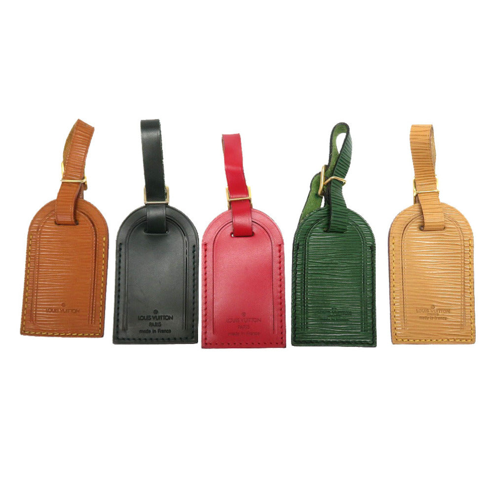 A~Bランク 業者販売 5点セット ネームタグ エピ ルイ ヴィトン チャーム キーポル用 LV 0001 LOUIS VUITTON 2号店