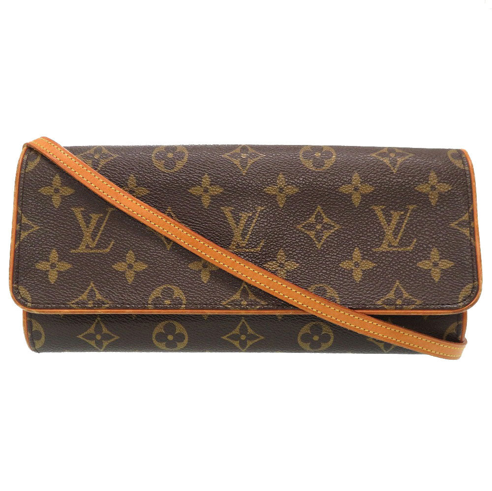 Bランク 割れなし 業者販売 ポシェットツインGM モノグラム ルイ ヴィトン M51852 ショルダーバッグ バッグ LV LOUIS VUITTON 2号店