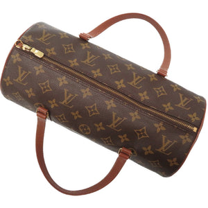 ABランク 業者販売 モノグラム パピヨン30 ルイ ヴィトン M51365 ハンドバッグ ポーチ付 LV LOUIS VUITTON